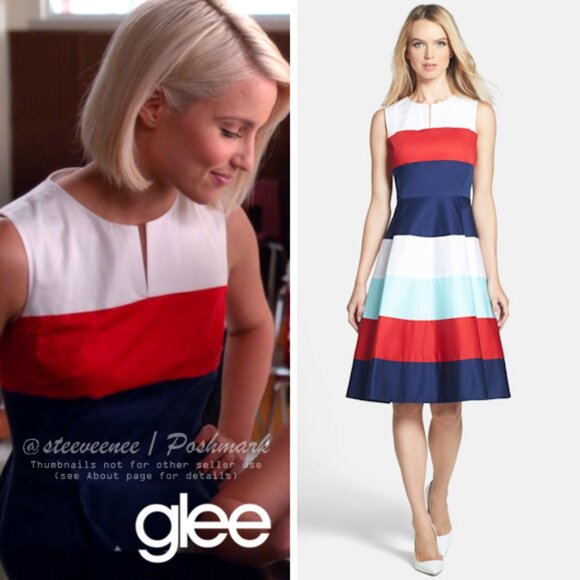 Kate Spade Corley Striped Dress ASO Quinn Fabray - Picture 2 of 14